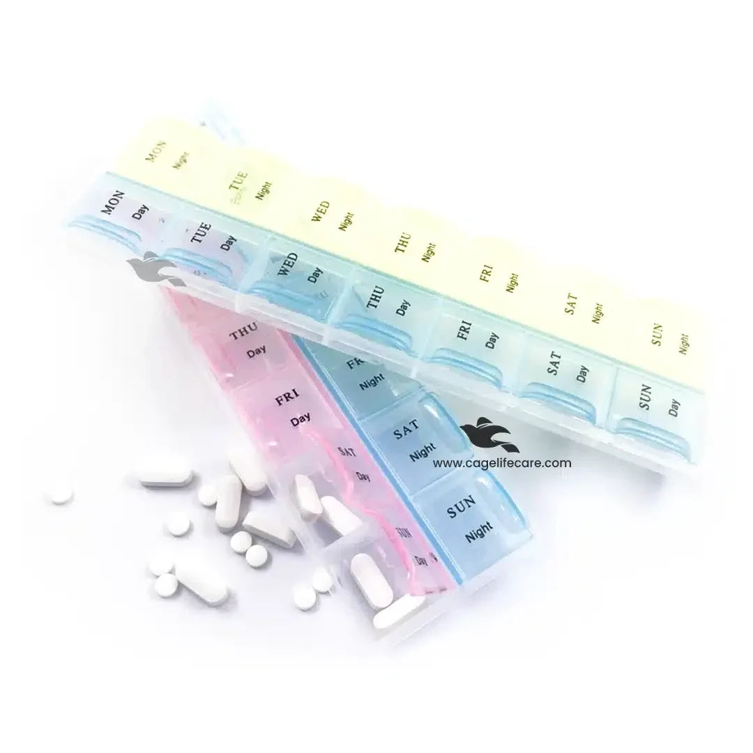 14-Portion Plastic Storage Container – Medicines & Rings