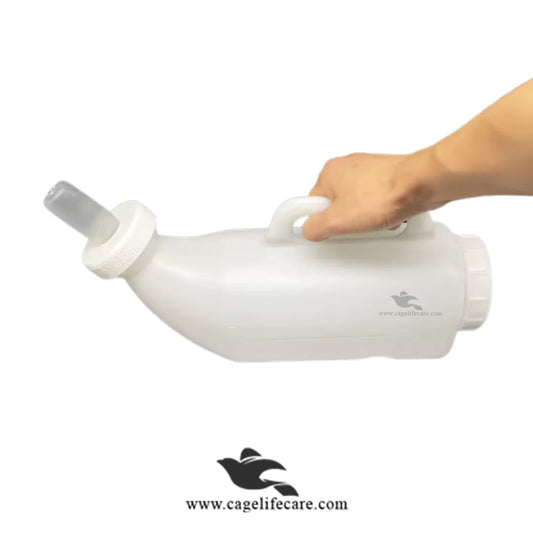 2L Imported Calf Milk Feeding Bottle – Horizontal Type Veterinary Feeder with Measuring Scale