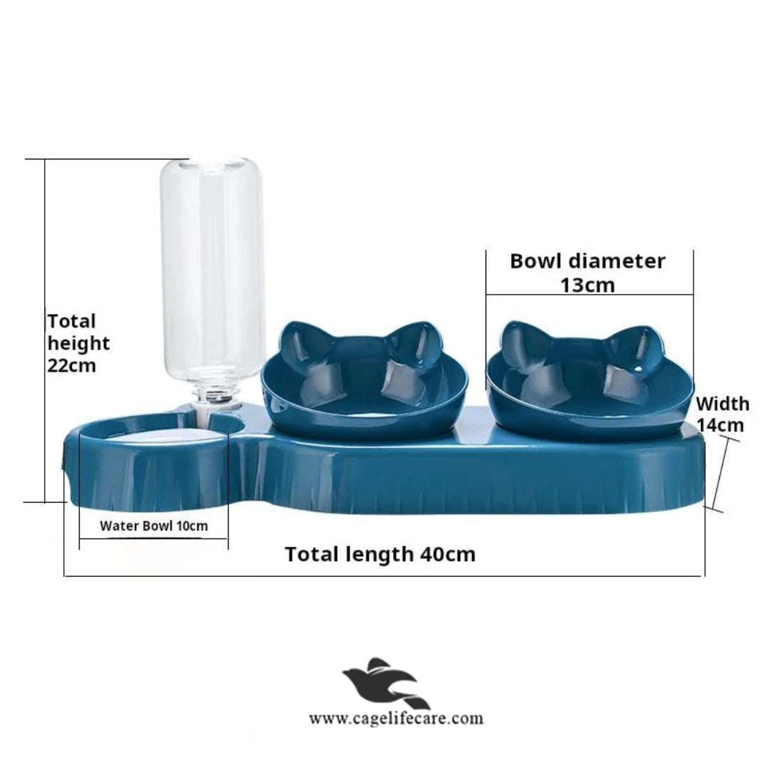 Portable Feeding Station for Cats and Small Dogs
