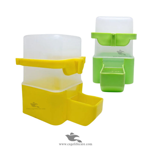 300ml Square Water & Seeds Feeder for Birds