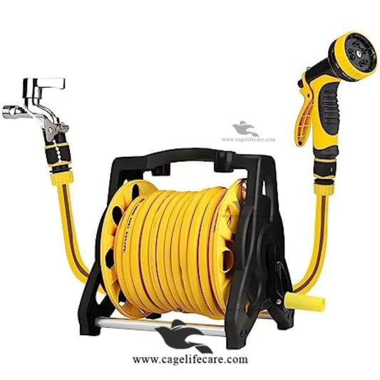 30M Garden Hose Reel Set with Spray Gun