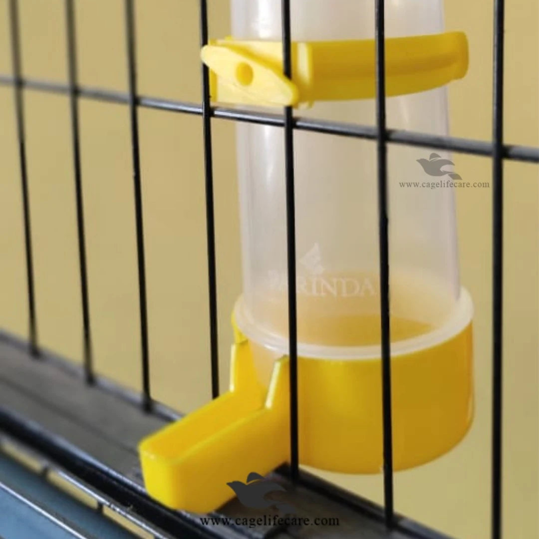350ML Bird Drinker – Water Dispenser for All Bird Types - Cage Install