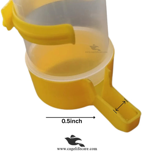 350ML Bird Drinker – Water Dispenser for All Bird Types - Cap Diamention