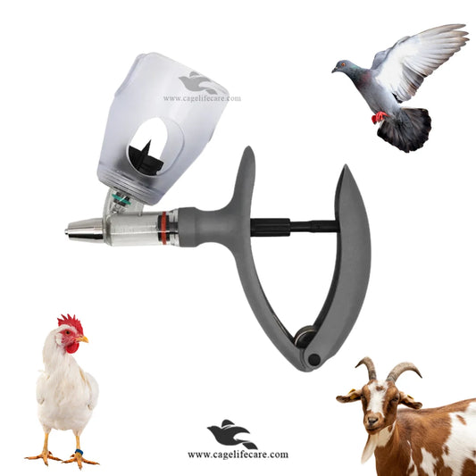 5ml Adjustable Veterinary Vaccine Gun For Poultry & Livestock Syringe (Vet Line)