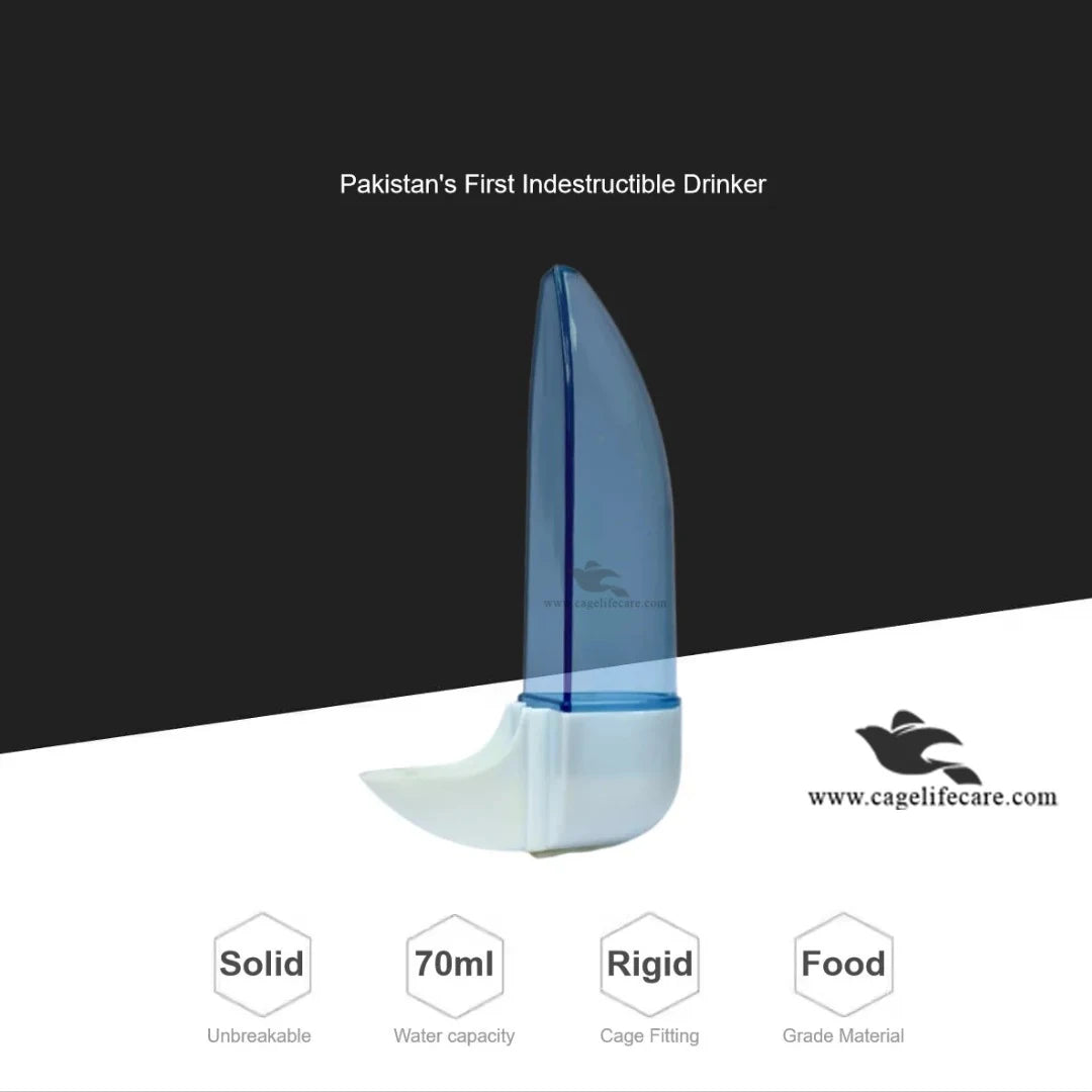 70ml Boat Drinker for Small Birds – Premium Glass Water Dispenser - made in pakistan bird feeder