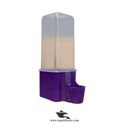 70ml Square Water Drinker for Birds Purple Color
