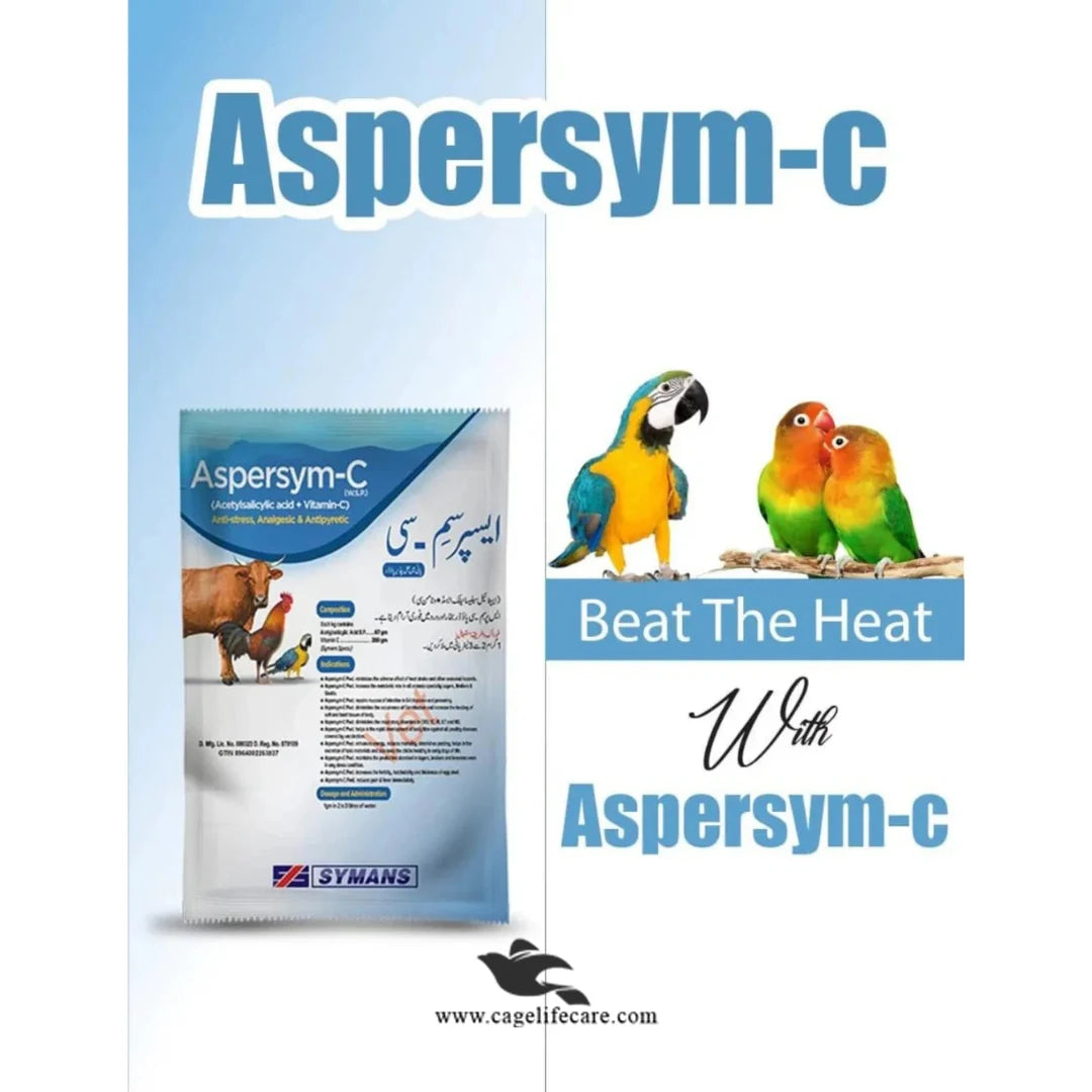 ASPERSYM C – Heat Stress Relief & Immunity Booster for Poultry