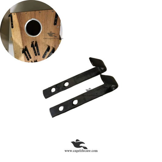 Bird Breeding Box Hanging Hooks – Metal Hooks with Screws