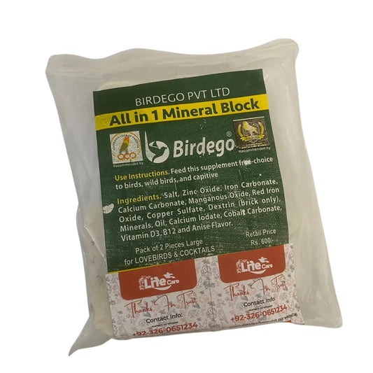 Birdego – Calcium & Mineral Block for Birds