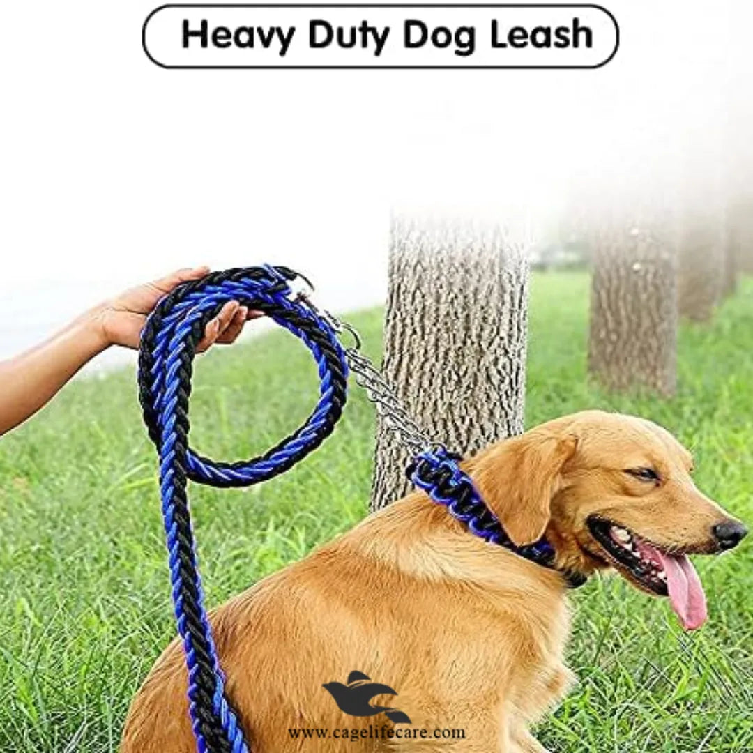 Braided Leash with Choke Color for Dogs