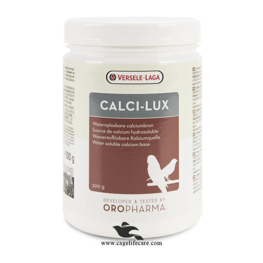 Calci Lux – Premium Calcium Supplement for Birds 500g Box and Loose Packing