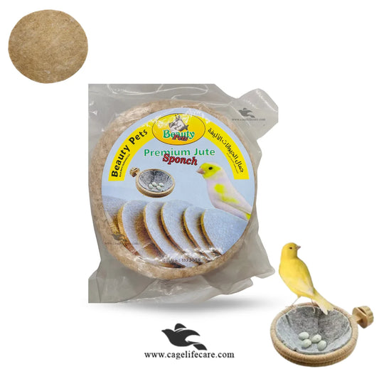 Canary Jute Nest Pads for Bird Nesting - Mats for Canaries & Finches