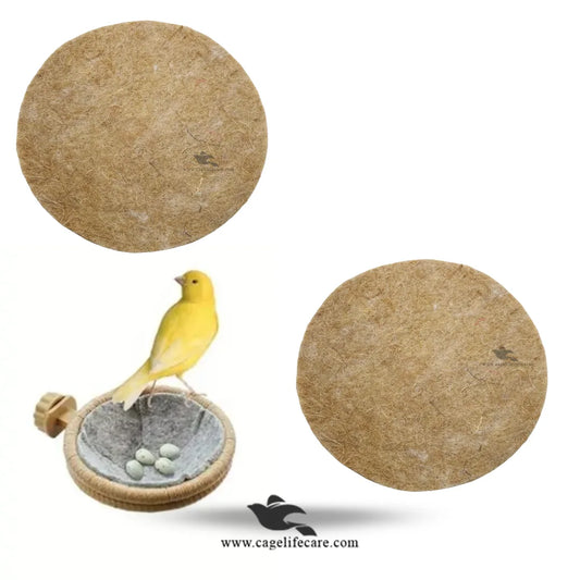 Canary Jute Nest Pads for Bird Nesting - Mats for Canaries & Finches
