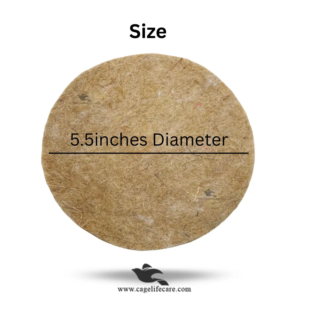 Canary Jute Nest Pads for Bird Nesting - Mats for Canaries & Finches