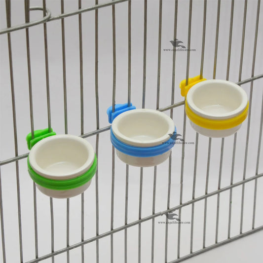 Ceramic Grit & Softfood Pot For Small Birds