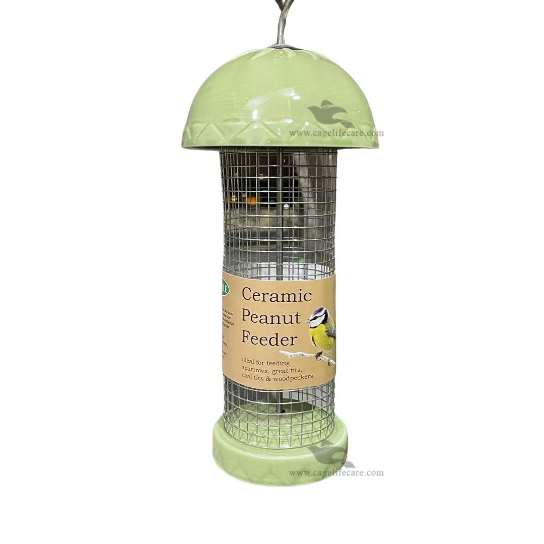 Ceramic Wild Bird Peanut Hanging Feeder