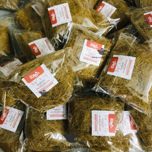 Coconut Fiber Nesting for Finches – Natural Nesting Material Packets