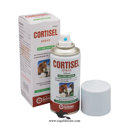 Cortisel Spray – Antibiotic & Anti-Inflammatory Spray for Livestock Animals