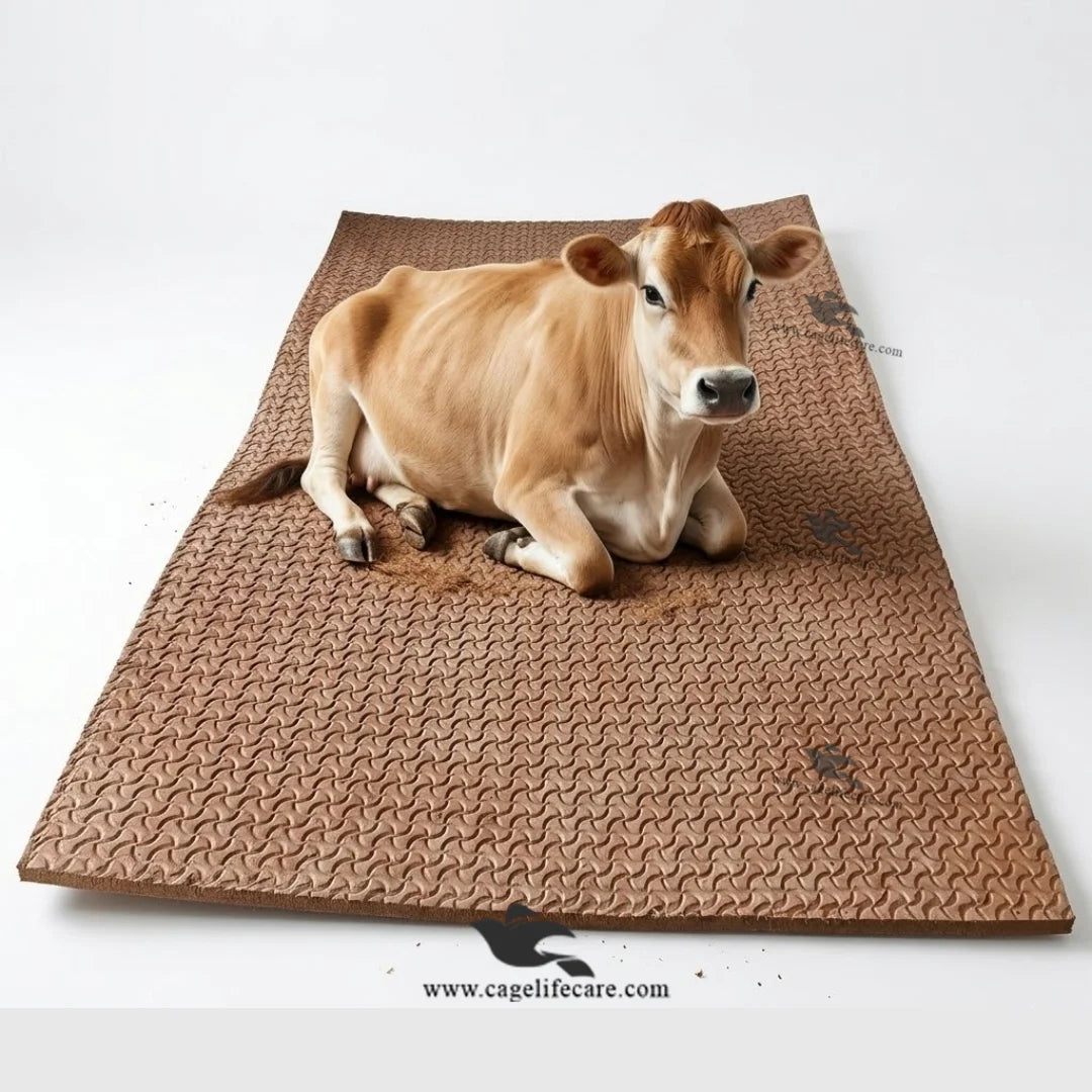 heavy duty cattle rubber mat for dairy farm use 44mm 48mm thickness