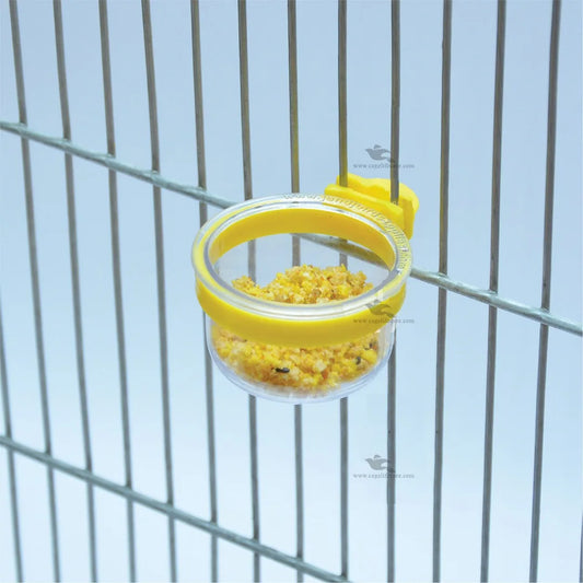 Crystal Ring Pot - Grit & Softfood Pot Ideal for Small Birds