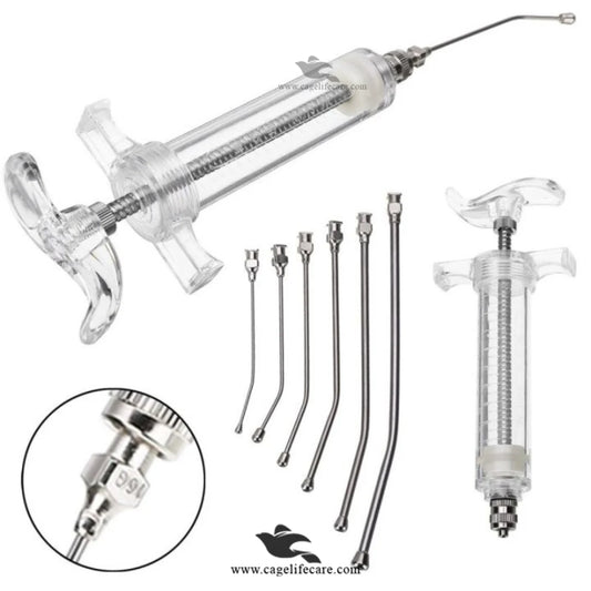 Curved Feeding Crop Needle - Stainless Steel for Bird Hand-Feeding Birds Baby Handing Needle Best Tool