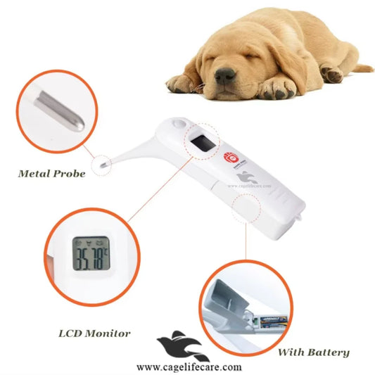 Digital Veterinary Thermometer – Animal & Livestock Temperature Checker for Pet and Farm Use