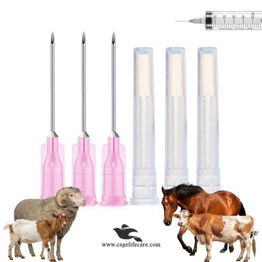 Disposable steel injection needles for cows sheep goats livestock