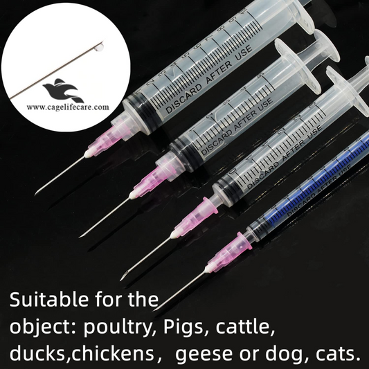 Single use injection needles for goats sheep cows horses rabbits