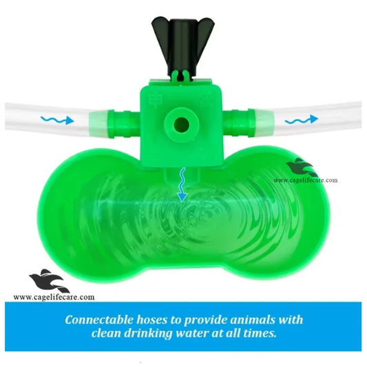Double Drinking Bowl – Auto Waterer for Birds Non Stop Water Supply