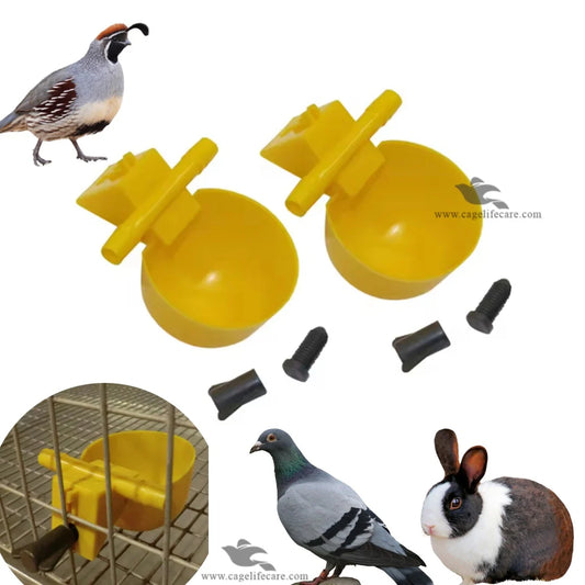 Double T Horizontal Auto Water Cup - Self-Refilling Drinker for Poultry & Birds