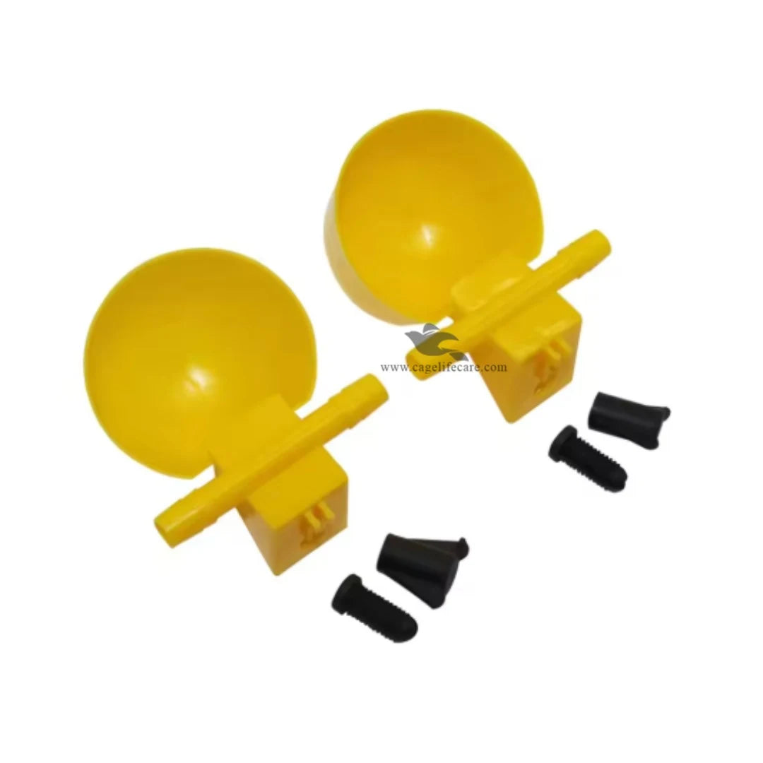 Double T Horizontal Auto Water Cup - Self-Refilling Drinker for Poultry & Birds