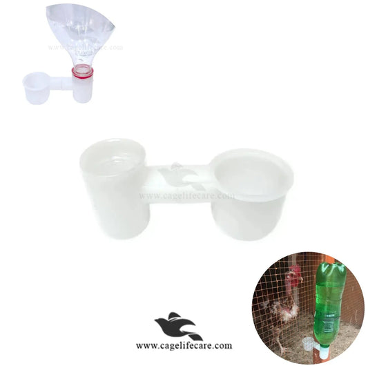 Double Water Deflector – Automatic Water Drinker for All Birds & Poultry