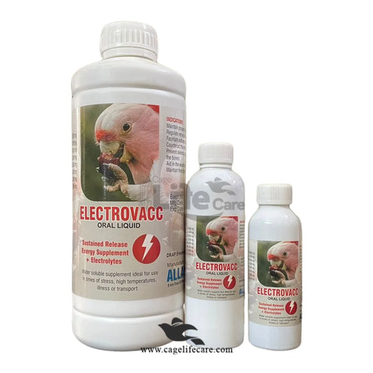ELECTROVACC – Electrolytes & Energy Supplement for Birds