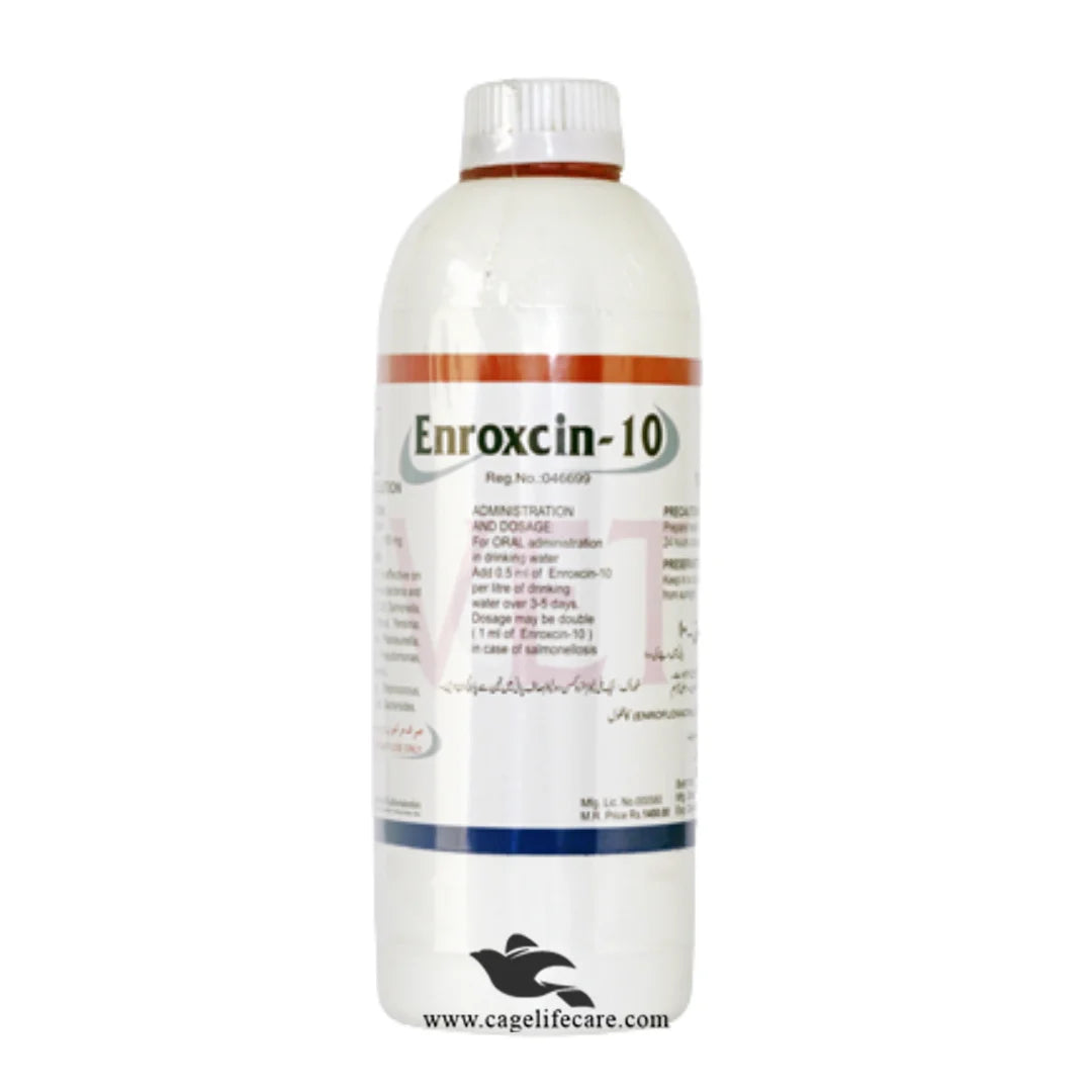 ENROXCIN-10 – Enrofloxacin 100mg/ml – Broad Spectrum Veterinary Antibiotic