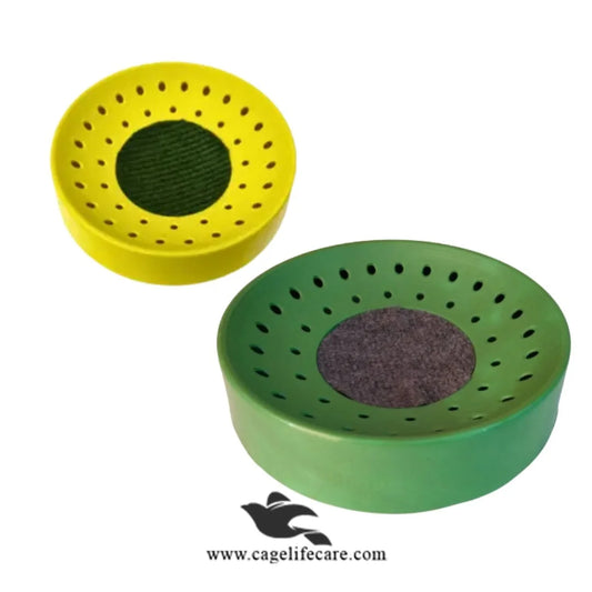 Economical Nest Bowl for Pigeons & Doves 8.5inch Yellow And Green