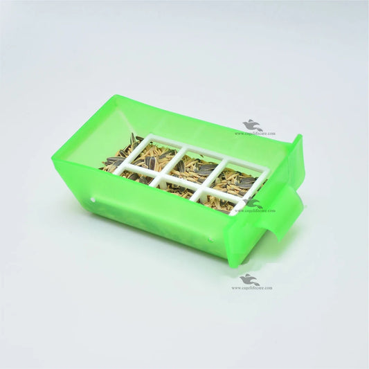 Feed Bowl with Fixed Grill - High-Quality Seed Pot for Birds