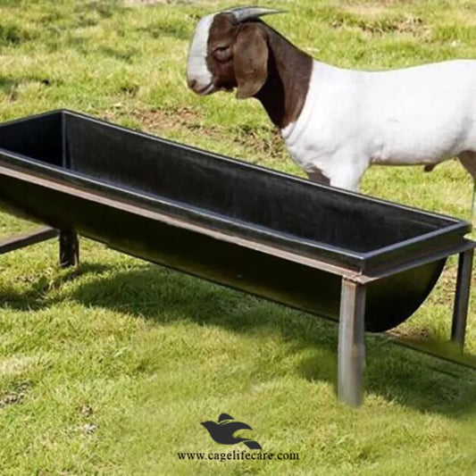 Flat Bottom Plastic Feeding Tray For Goats and Sheep