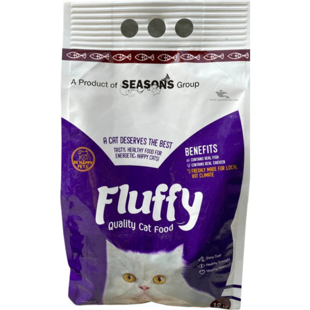 Fluffy Adult Cat Food 1.2 KG – Fish & Chicken