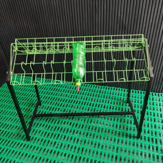 Foldable 14 Feeders Stand for Baby Goats and Sheeps