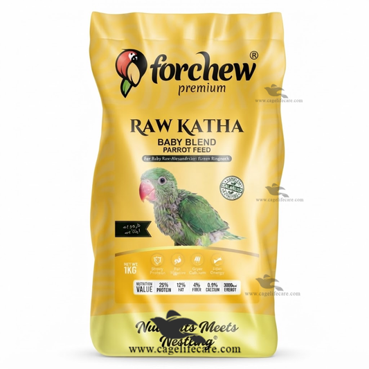 Forchew Raw Katha Hand Feeding Formula for Baby Parrots