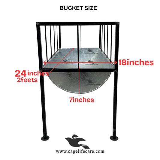 Stainless Steel Goat & Sheep Feeder for 3 to 4 Animals