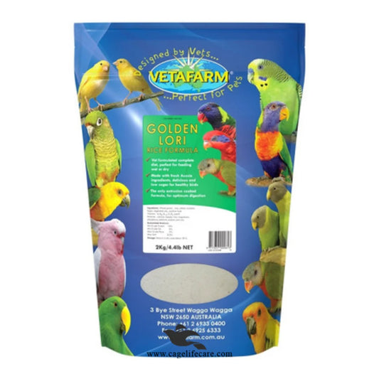 Golden Lori Rice Formula Vetafarm for Lorikeets