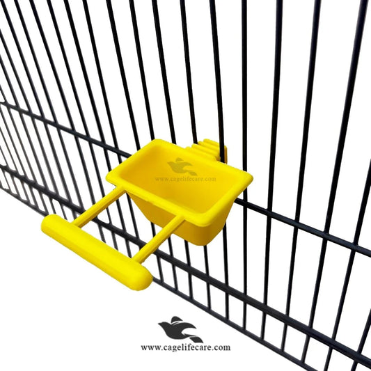 Gritter Pot - Feeder for Finches, Canaries & Small Birds install on grill cage
