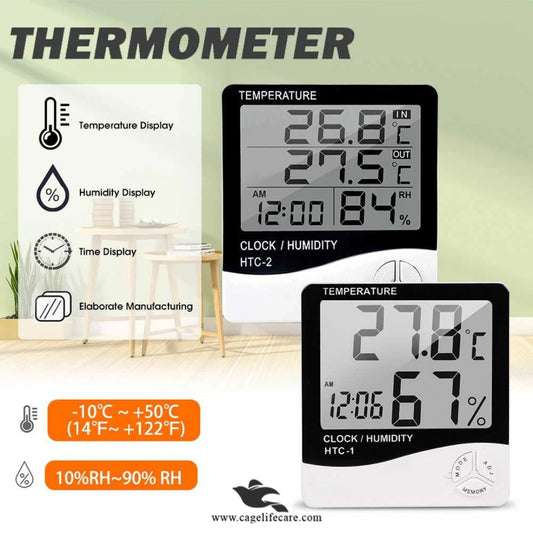 HTC-1 Digital Thermometer & Hygrometer - Climate Monitor