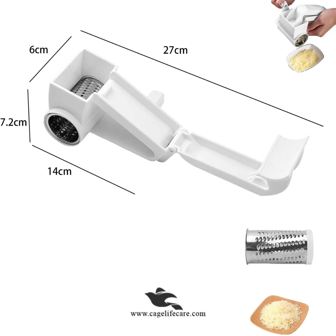 Handheld Rotary Grater – Egg & Veggies Crusher