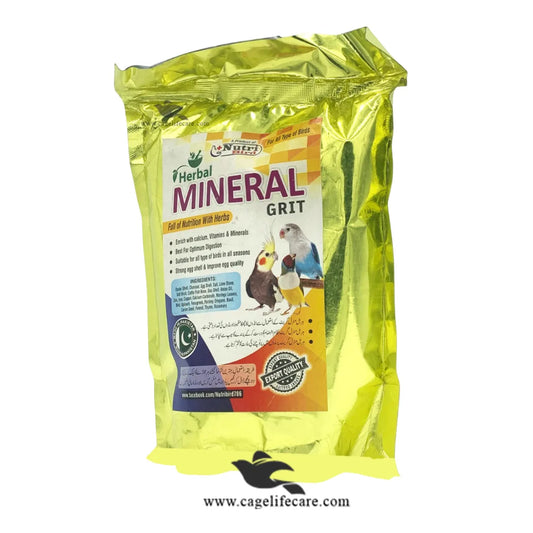 Herbal Mineral Grit – Full of Nutrition with Herbs 500g and 1 kg birds Grit Pack