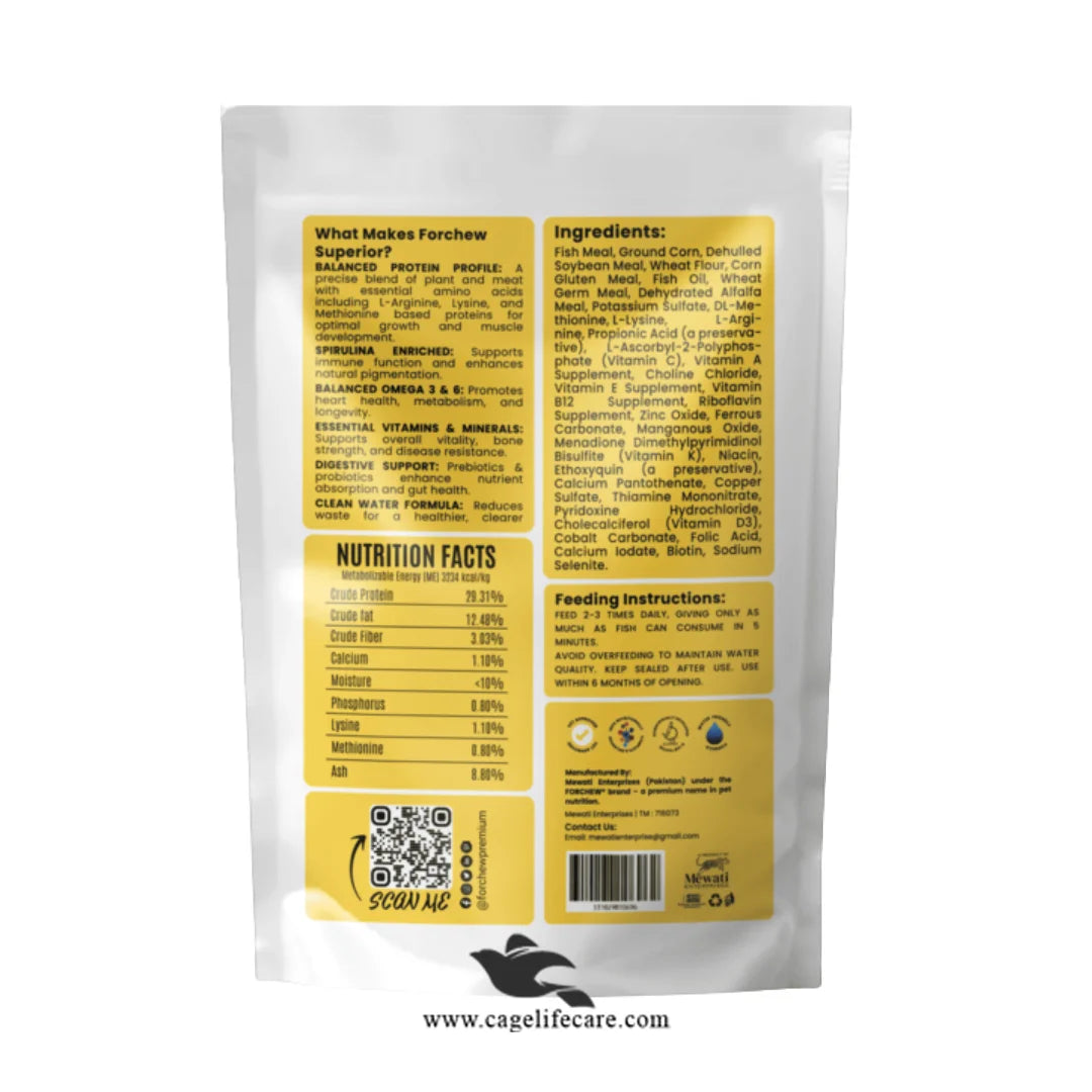 Spirulina enriched floating pellets for aquarium fish