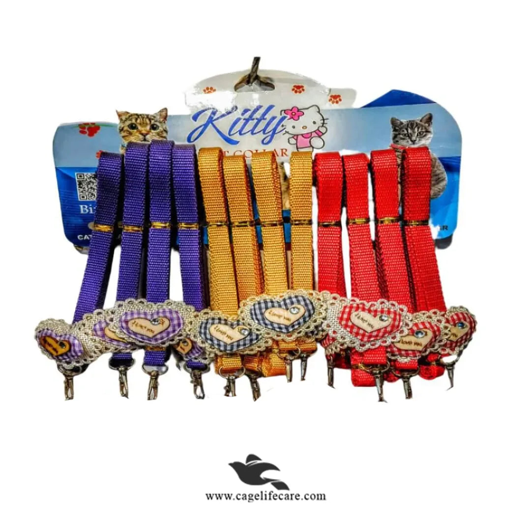 I Love You Heart Cat Collar – Adjustable & Stylish Pet Accessory
