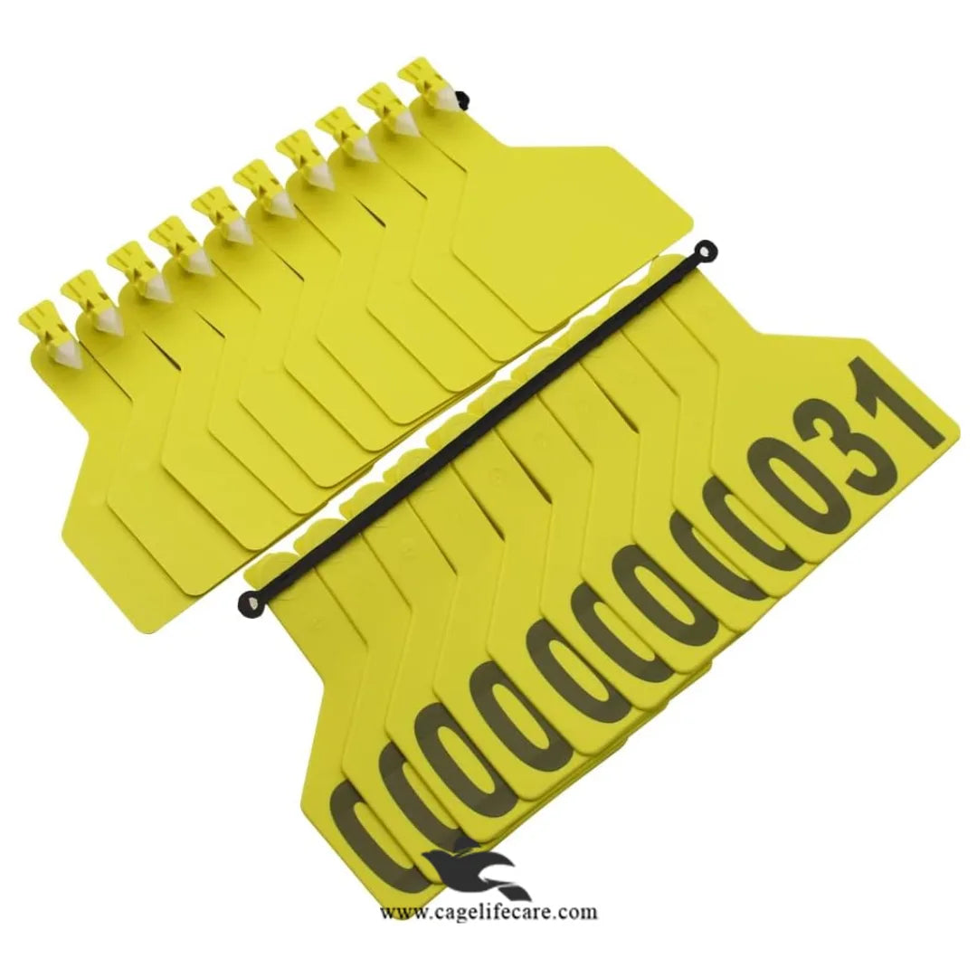 Weather-resistant cattle ear tags with long-lasting laser print