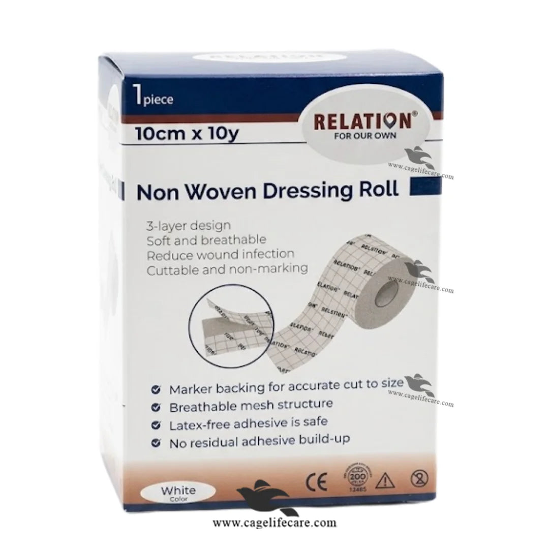 Absorbent dressing roll for livestock injuries